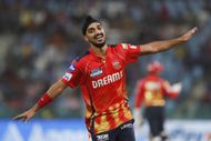 Arshdeep Singh celebrates picking a wicket in the ongoing IPL. Source: Getty